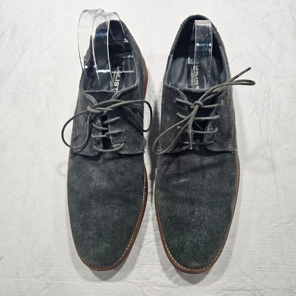 Unlisted Kenneth Cole‎ Production Men's Dark Grey Suede Dress Shoes Size 11